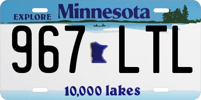 MN license plate 967LTL