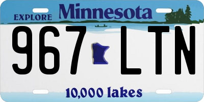 MN license plate 967LTN