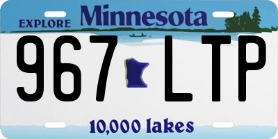 MN license plate 967LTP