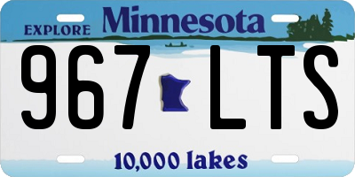 MN license plate 967LTS