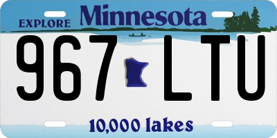 MN license plate 967LTU