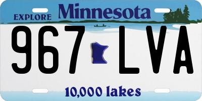 MN license plate 967LVA