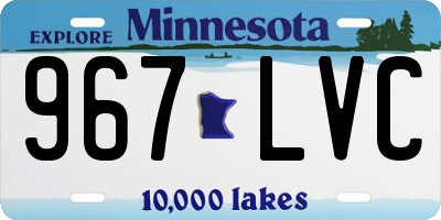 MN license plate 967LVC