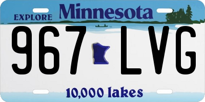 MN license plate 967LVG