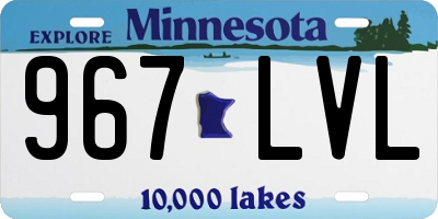 MN license plate 967LVL