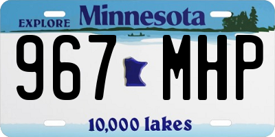 MN license plate 967MHP
