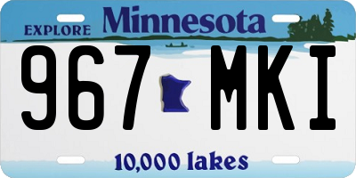 MN license plate 967MKI