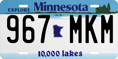 MN license plate 967MKM