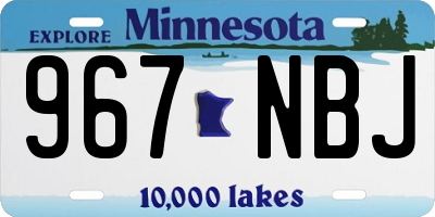MN license plate 967NBJ