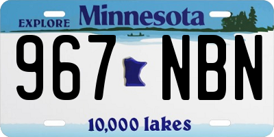 MN license plate 967NBN