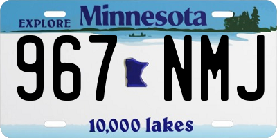 MN license plate 967NMJ