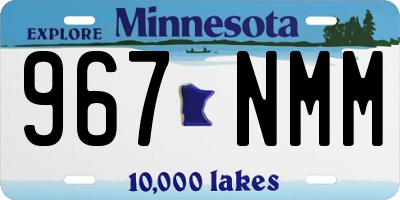 MN license plate 967NMM