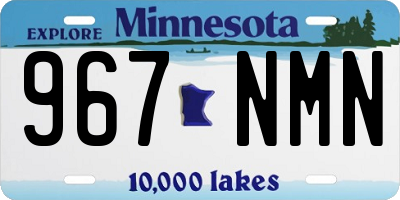 MN license plate 967NMN