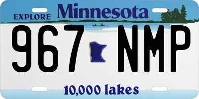 MN license plate 967NMP