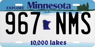 MN license plate 967NMS