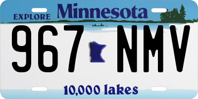 MN license plate 967NMV