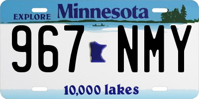 MN license plate 967NMY