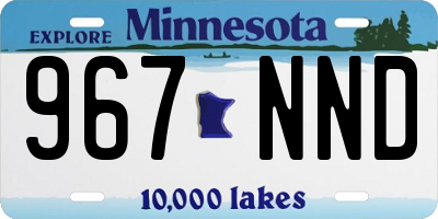 MN license plate 967NND