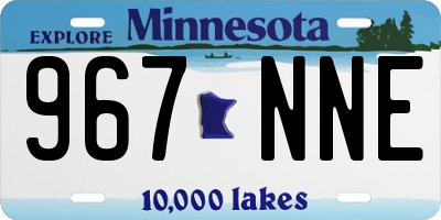 MN license plate 967NNE