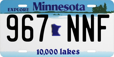 MN license plate 967NNF