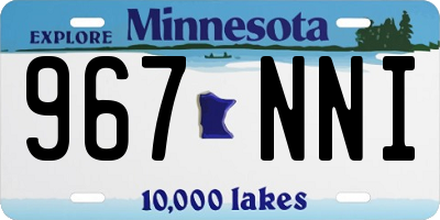MN license plate 967NNI