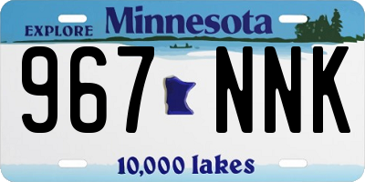 MN license plate 967NNK