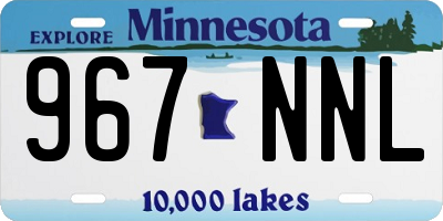 MN license plate 967NNL