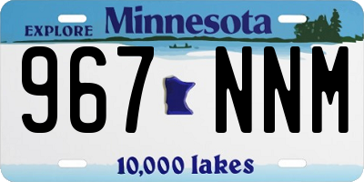 MN license plate 967NNM