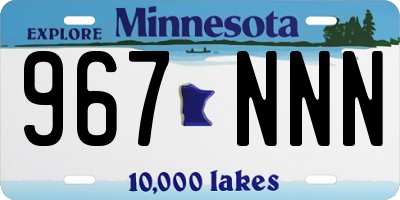 MN license plate 967NNN