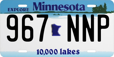 MN license plate 967NNP