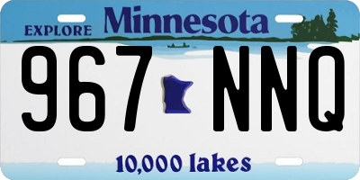 MN license plate 967NNQ