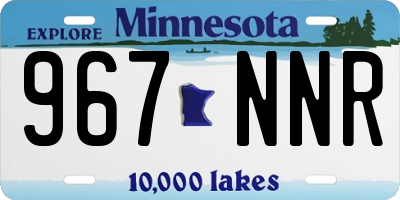 MN license plate 967NNR