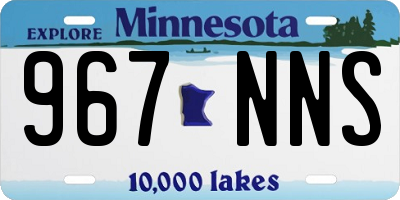 MN license plate 967NNS