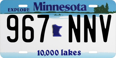 MN license plate 967NNV
