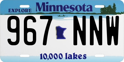 MN license plate 967NNW
