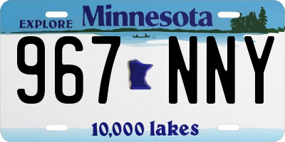 MN license plate 967NNY