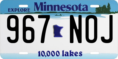 MN license plate 967NOJ