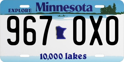 MN license plate 967OXO
