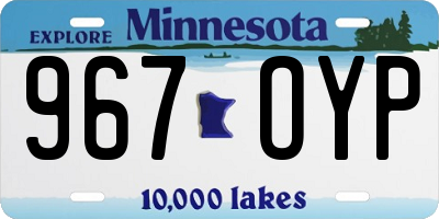 MN license plate 967OYP