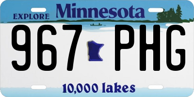 MN license plate 967PHG