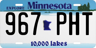 MN license plate 967PHT