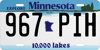 MN license plate 967PIH