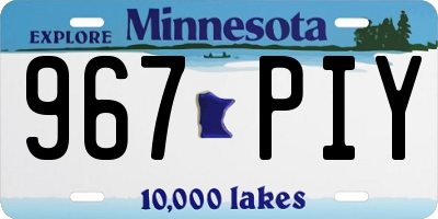 MN license plate 967PIY