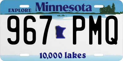MN license plate 967PMQ