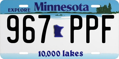 MN license plate 967PPF