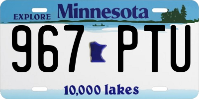 MN license plate 967PTU