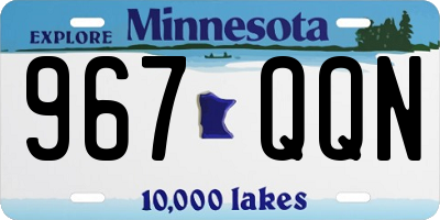 MN license plate 967QQN