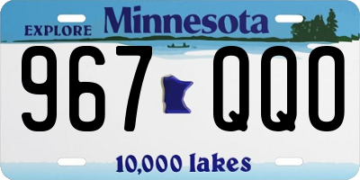 MN license plate 967QQO