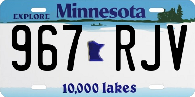 MN license plate 967RJV