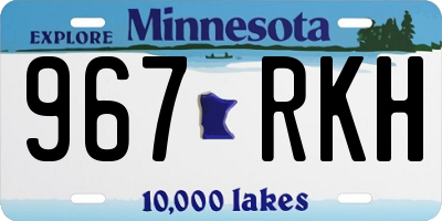MN license plate 967RKH